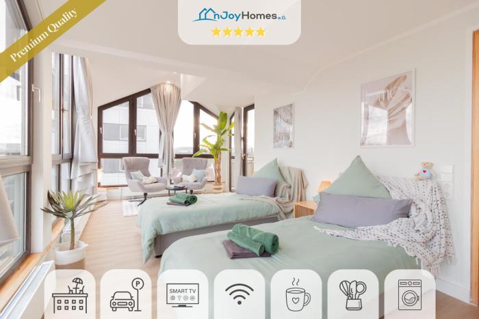 nJoy! Penthouse Filderstadt - Flughafen & Dachterrasse