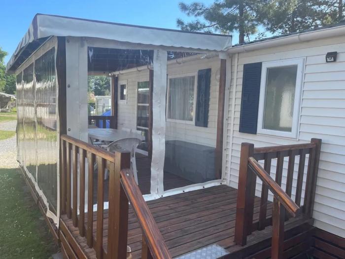 Bungalow accueillant avec vue sur la mer à Bernières-sur-Mer