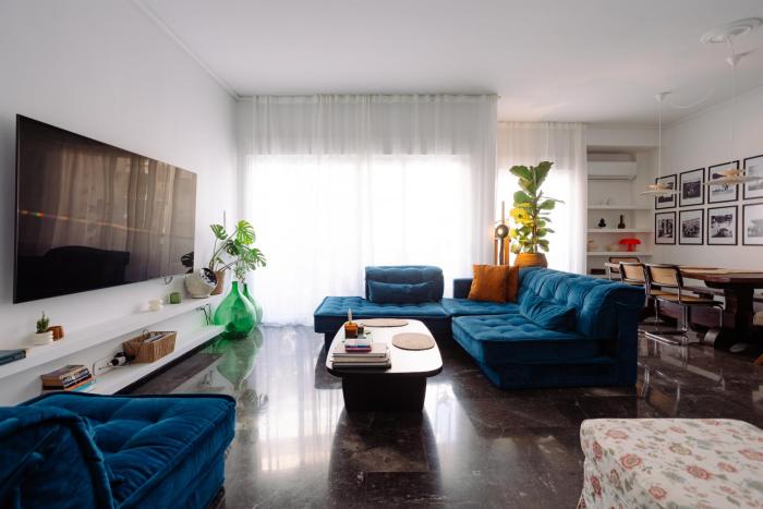 Unique 2BD 2BA Design Apt with airconditioning near Acropolis