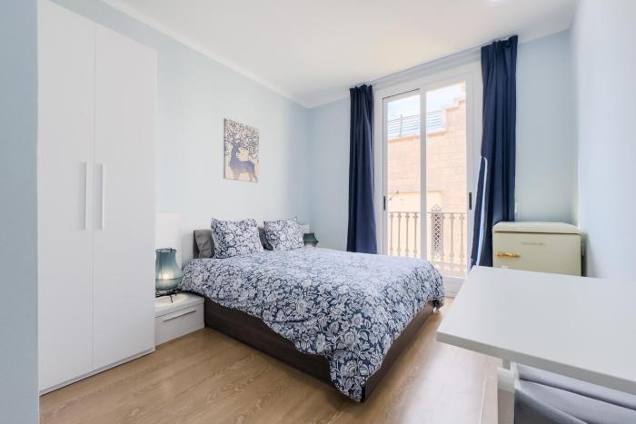 Habitación 6 con baño junto a Las Ramblas