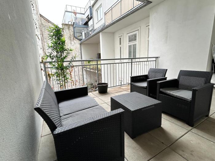 110m2 Central Apartment with Balcony & Free Parking