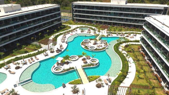 Studio Premium em Resort no Beach Class Verano Ideal para Famílias e Casais