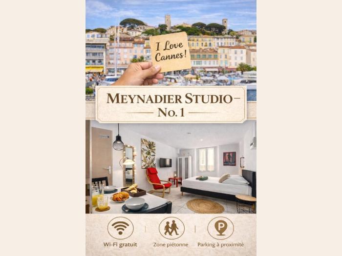 Studio plage et palais Cannes meynadier 1