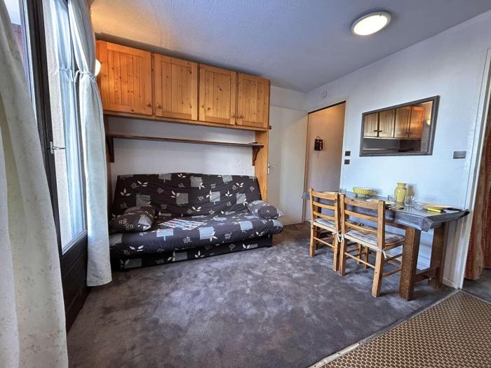 Studio cabine 4 pers, centre station, casier à ski - FR-1-330-601