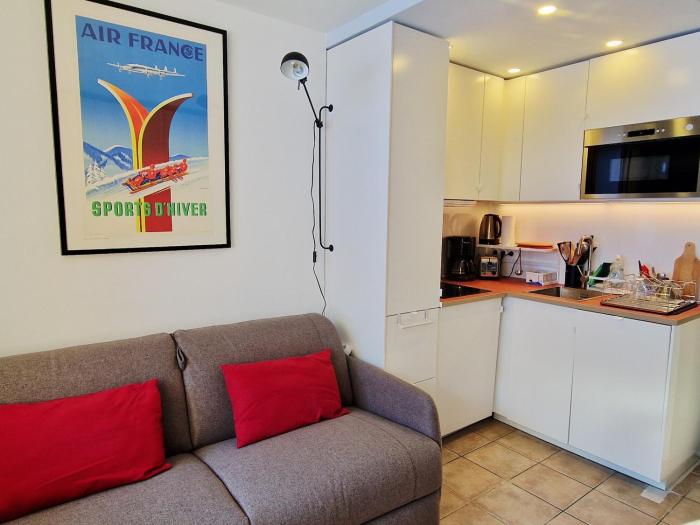 Chalet confortable 4 pers, près des pistes, La Plagne - FR-1-755-48