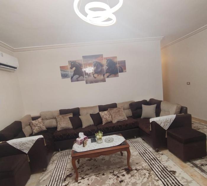 شقه مفروشه فرش فندقي مكيفه بالكامل غرفتين و حمام بمدينة نصر