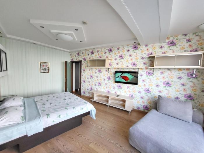 KING SIZE Семейные апартаменты в Мост Сити 106 м2 с двумя раздельными комнатами с видом на реку и с ванной