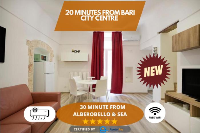 30 min Sea and Alberobello, Wi-Fi for 7 Guests