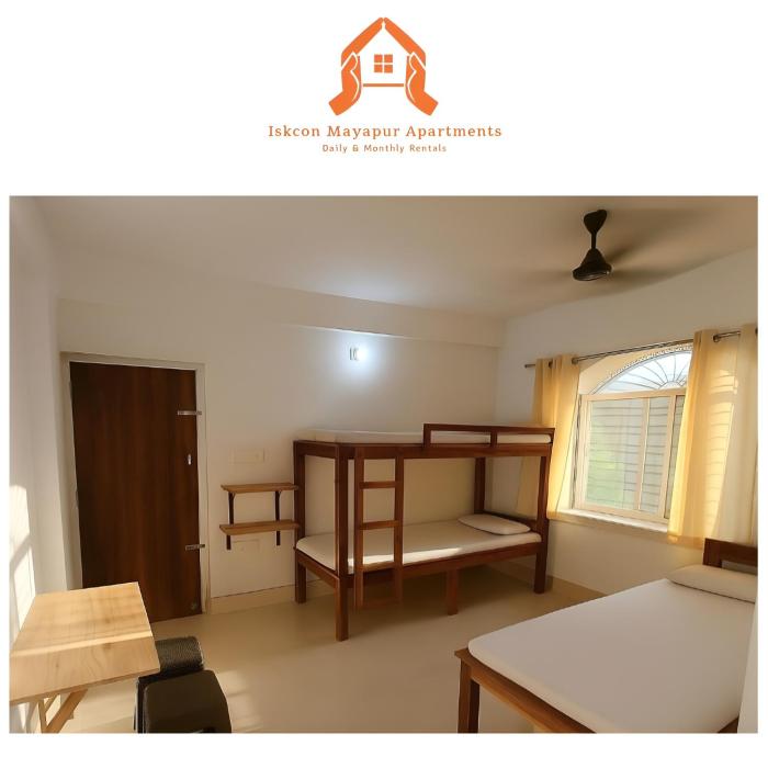 ISKCON Mayapur Apartments- Daily & Monthly Rental - Prime Location Serviced Apartment - NEAR MAIN ISKCON TEMPLE
