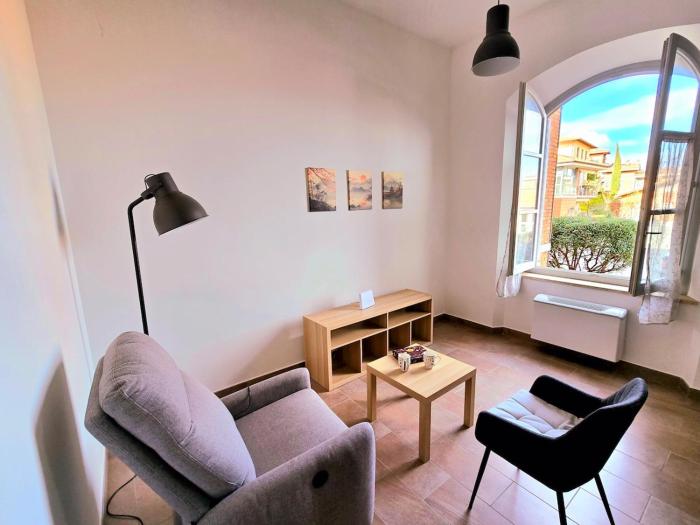 Foschina apartment parking in front of the house