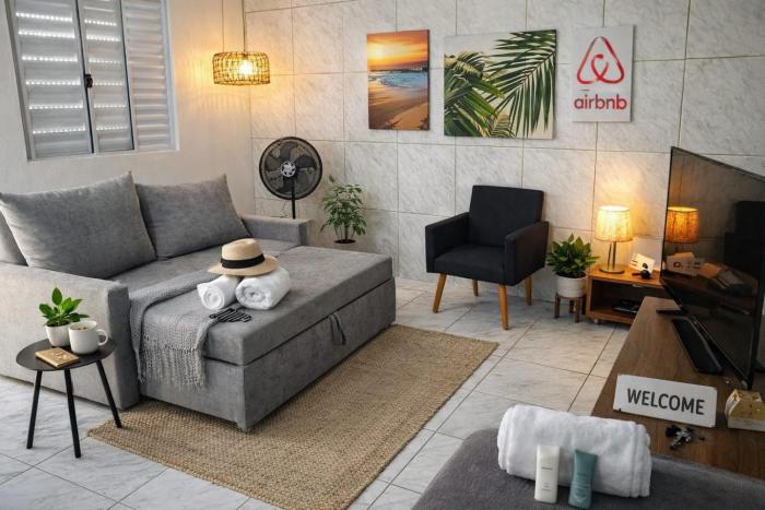 Aconchegante Terreo com ar 12 mil