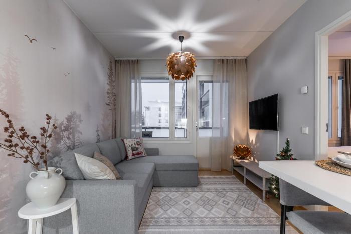 Scandi Forest Flat Across from the Train Station