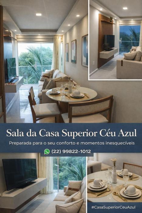 Casa Superior céu azul