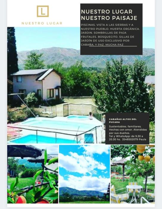 Altos del Pucara Piscina Climatizada vista a las sierras juegos Huerta Orgánica