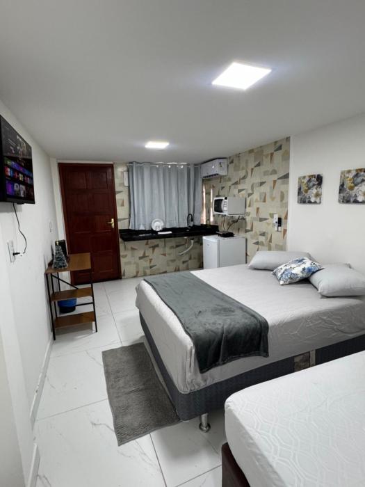 Loft 107 com Ar no bairro Muquiçaba, bem localizado para negócios e fácil acesso para todas as praias e montanhas da cidade - SEM vaga de garagem