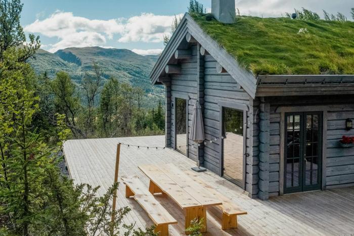 Log House With Sauna And Fireplace In Bydalen