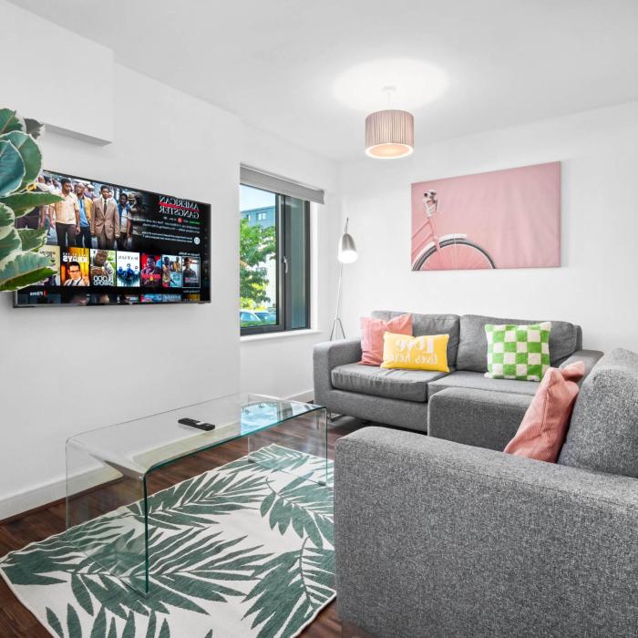 Stylish 2 Bedroom Apartment - Smart Tv - Wi-Fi Netflix 3001FS