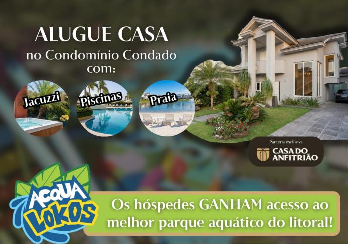 Casa Luxo com Jacuzzi e Área Gourmet em Condomínio Particular