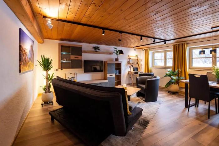 Ferienwohnung Hans - Hohenpeißenberg mit Gartenblick