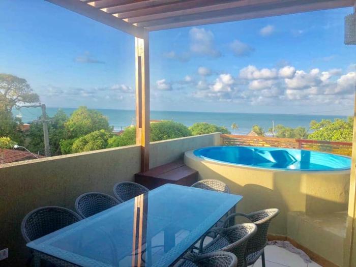 Luxury House 3 suites Pipa Centro Vista Mar com Jacuzzi