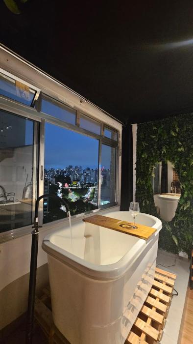 Apto spa com ofuro individual e Bela vista de São Paulo