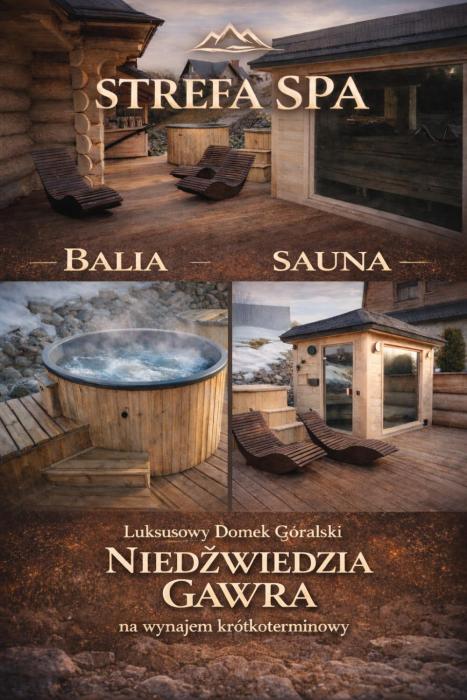 Domek Góralski Niedźwiedzia Gawra & Sauna, Balia by RentiloPL