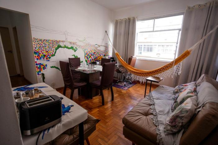 Come2Rio Side View of the Beach only 3 min WiFi750mb