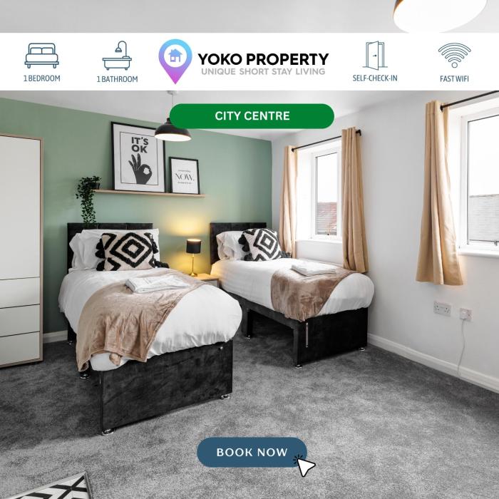 City Centre Studio 9 with Kitchenette, Free Wifi and Smart TV with Netflix by Yoko Property