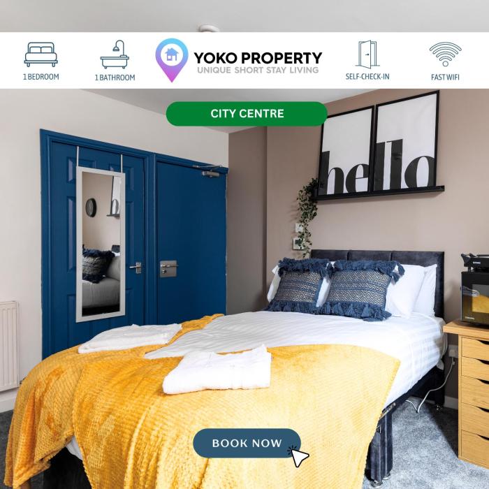 City Centre Studio 5 with Kitchenette, Free Wifi and Smart TV with Netflix by Yoko Property