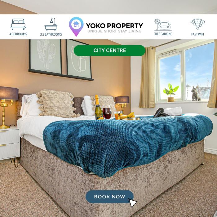 Aylesbury House with Free Parking, Super-Fast Wifi and Smart TV with Netflix by Yoko Property