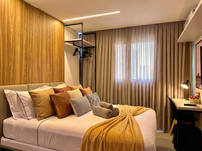 Flat Pé na areia - Prédio Pé na Areia Breeze 317 Algodão Flats