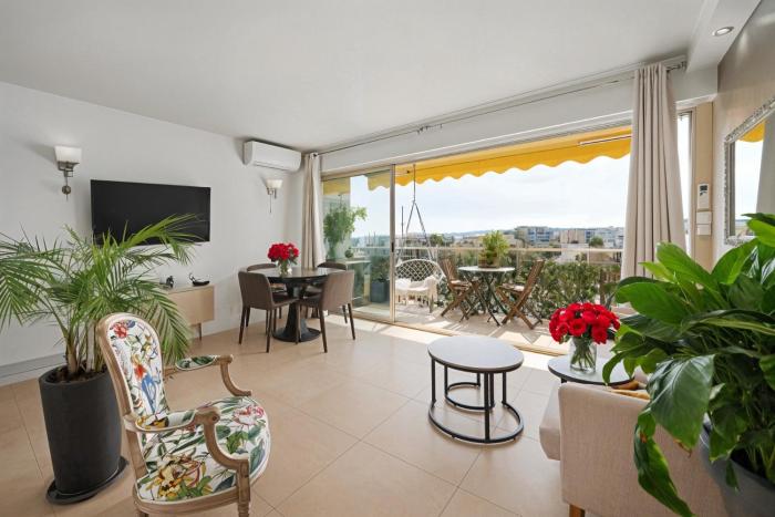 FRGK "Etoile du sud TERRASSE Vue Mer PALM BEACH WIFI FIBRE"