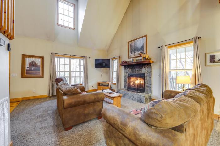 Play and Unwind! Home with Hot Tub in Maggie Valley