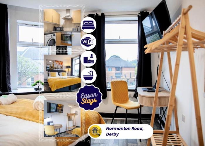 Spacious Studio By Eason Stays short Lets Derby