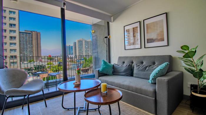 Vista Cordillera, 2 dormitorio 1 baño, Wifi, Santiago