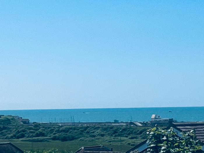 Spacious Studio Cabin with Sea and Downs views in Seaford with own garden