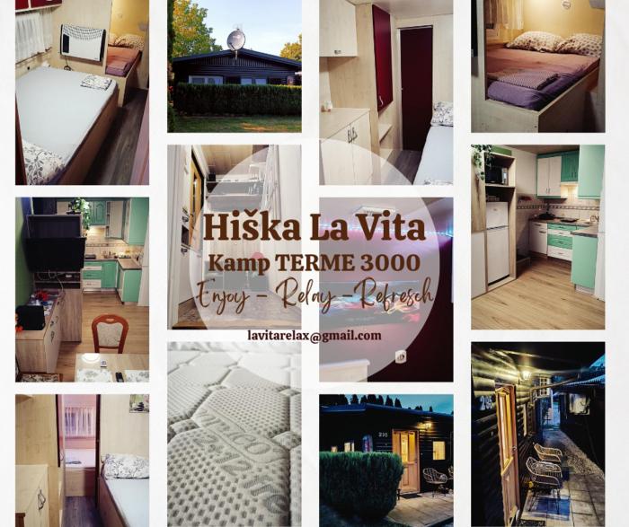 Hiška La Vita Kamp Terme 3000 Moravske Toplice vključeno 3x KOLO Športni rekviziti, Igrače