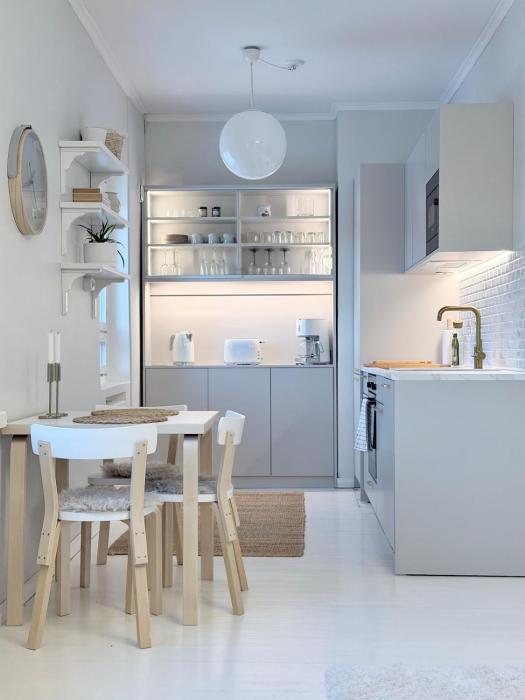 Bright and beautiful two-room design apartment