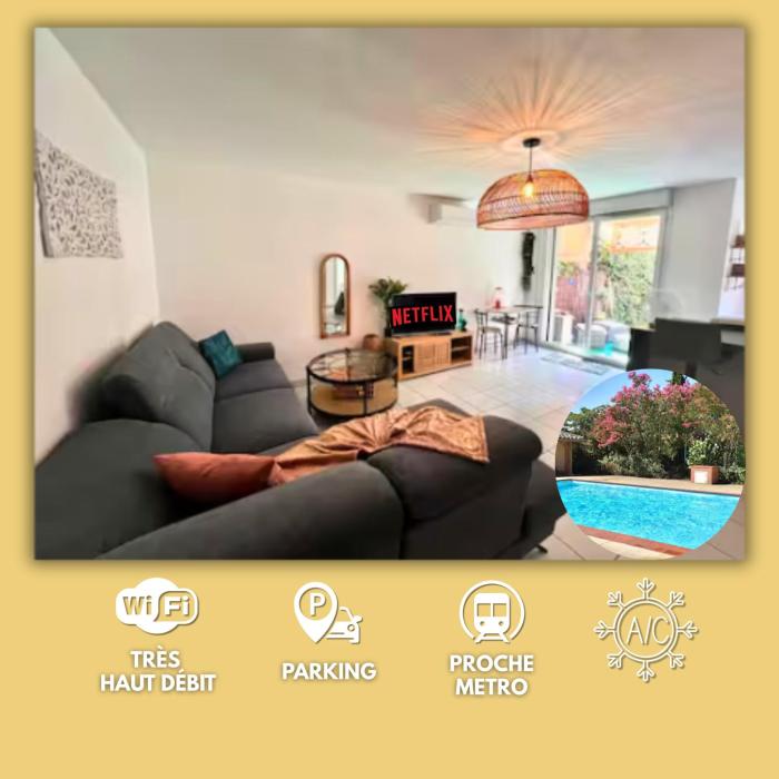 Le Ernest - Parking inclus, jardin privé et piscine