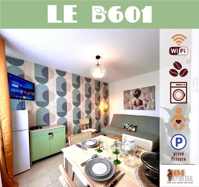 B601 Appartement avec une chambre et parking privé à St Georges sur Baulch