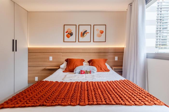 D505 Apartamento Luxo com Ar Condicionado - Próx Ibirapuera, Casv e Hospitais