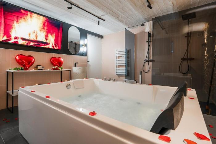 Maisons Alfort 5 Luxurious apartment with private garden and Jacuzzi