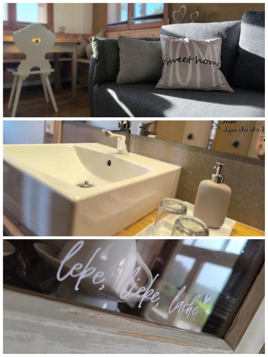 5Sterne Ferienwohnung im Fachwerk mit Bergblick in Alleinlage und großem Garten, Infrarotkabine