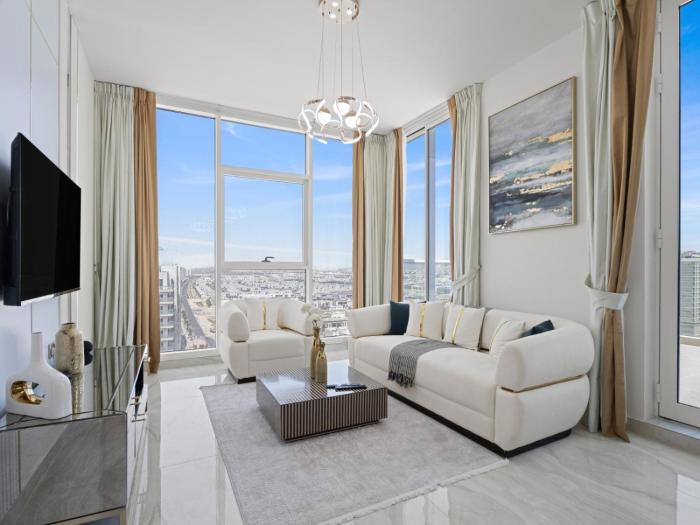 Velvet Luxe Modern - 1BR w Private Pool in Gemz-15