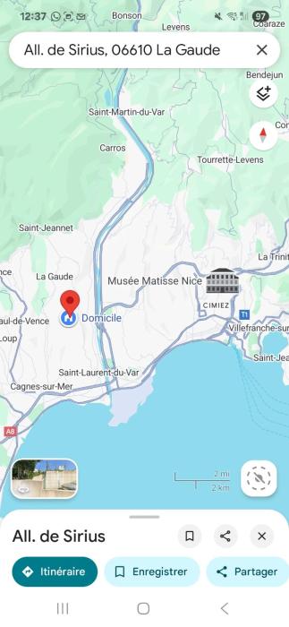 Rez-de-jardin collines niçoises