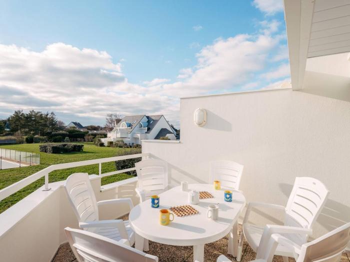 Carnac: Duplex 3 pièces avec piscine chauffée, balcon, proche plage et thalasso - FR-1-477-26