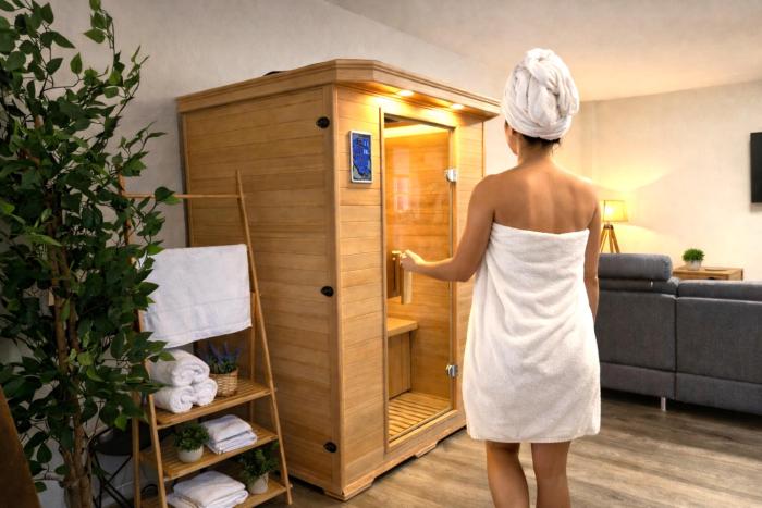Luxus City Apartment Sauna Balkon Küche Zentral