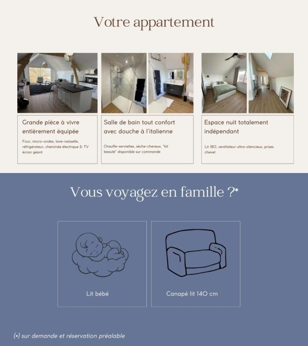 Le 52 - votre appart tout confort, au calme & à proximité de tout