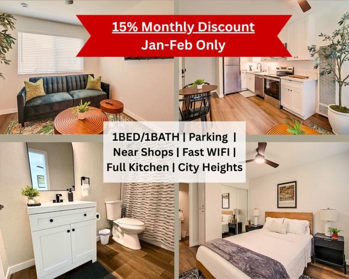 1BR Close to Downtown SD, Beaches and North Park 1