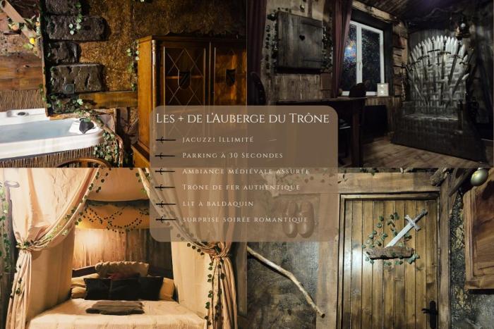 LAuberge du Trône Romantique Médieval Jacuzzi